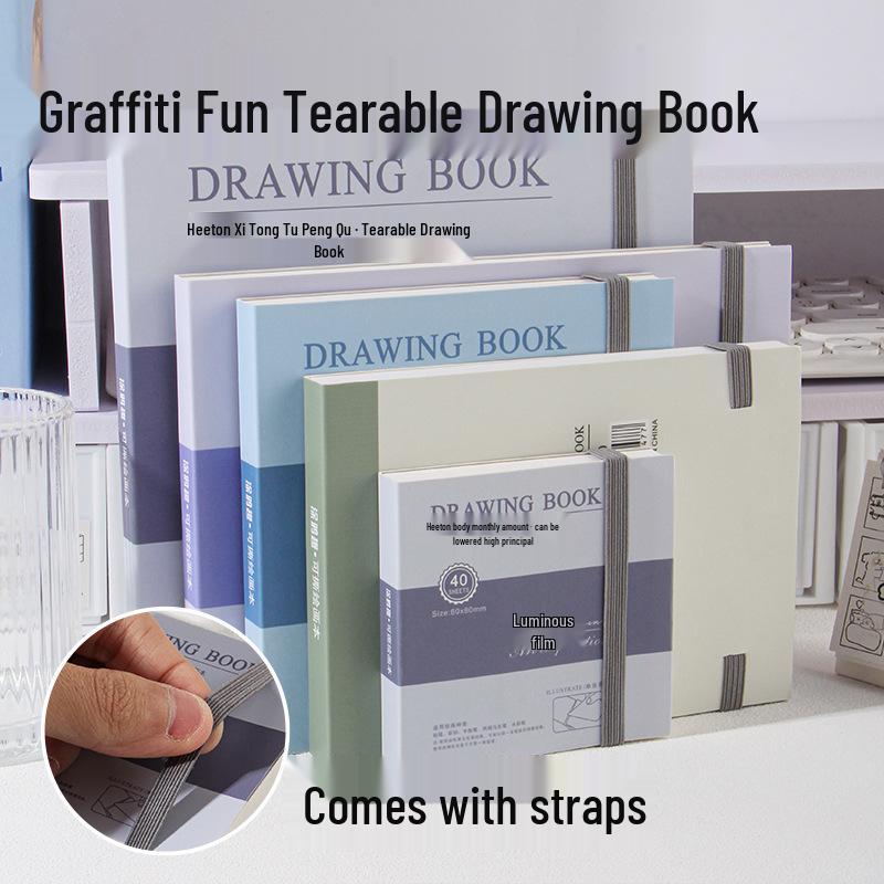 Tearable Art Portable Watercolor & Acrylic Sketchbook - Ultra-Thick, Professional Painting Book for Students