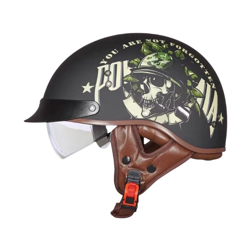 Traditional Styles Motorcycles Helmet Men Light Weight Safety Helmet Durability Cycle Headgear for Men and Women