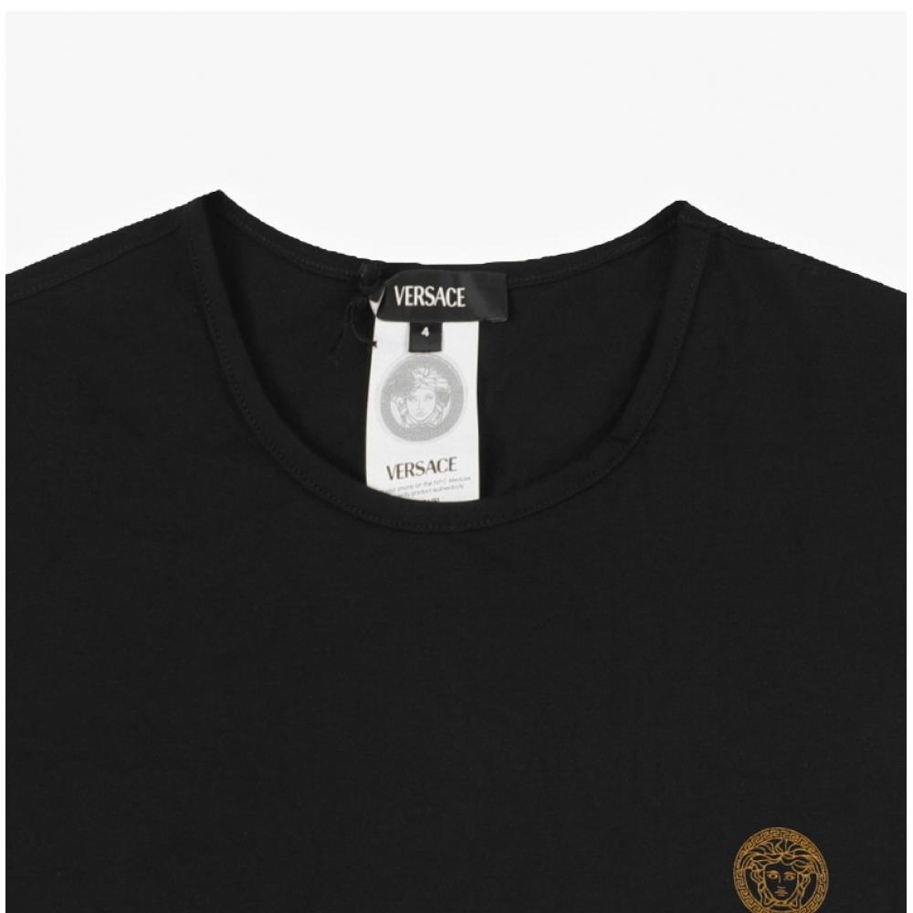 Versace Auu01005 1a10011 A1008 Medusa Crewneck Innerwear Mens Short Sleeve Tee