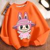 Children's Round-neck Hoodie, Long-sleeved, Fashionable and Loose Coat for Boys and Girls In Spring and Autumn