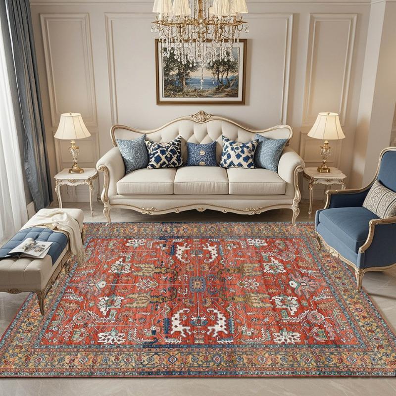 

Классический Богемный Стиль Большой Ковер Нескользящий Износостойкий Ковер для Гостиной Спальни Мягкий Напольный Коврик Домашний Декор Красивый 40X60CM