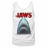 Jaws Stressed White Adult Tank Top T-Shirt
