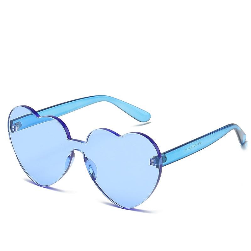 1 Pcs Trendy Heart Sunglasses Women Sun Glasses Retro Love Heart Shaped Glasses Ladies Shopping Sunglass