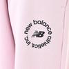 Športové nohavice MEY Century z francúzskej froté látky s grafikou [New Balance] Dámske (Fleece Fleece) (WP43507) (Stredne ružová)
