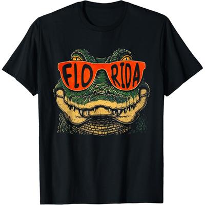 Graphic Florida Name Styles Retro Florida Spirit Evergreen T-Shirt