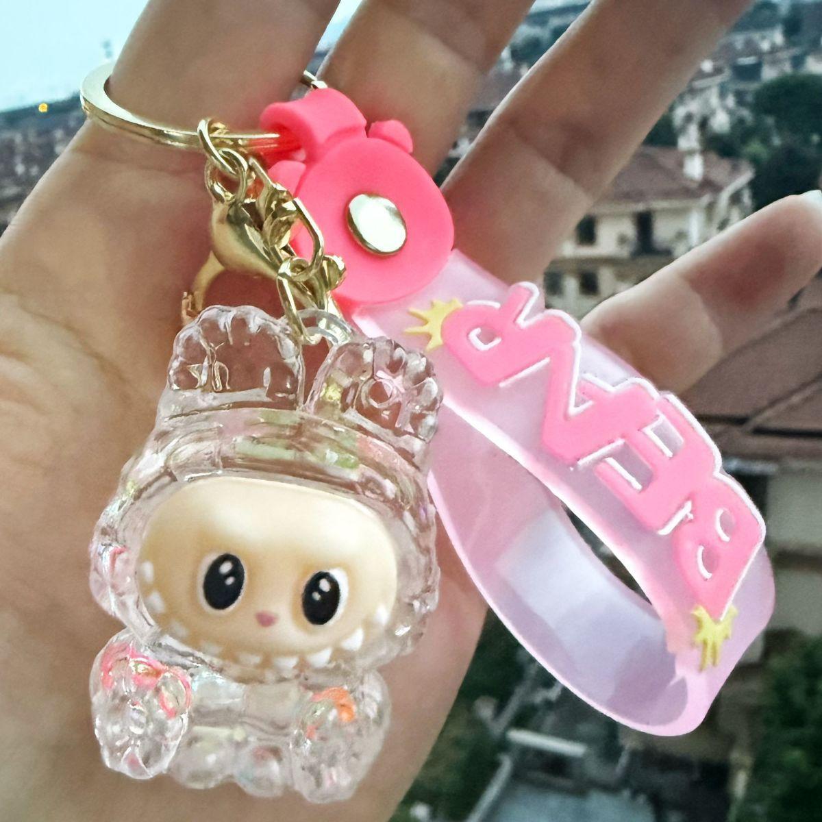 

Высокий Внешний Вид Лабрадор Брелок Сумка Масло Подвеска Украшение Фигурка Рюкзак Зыбучие Пески Мультяшный Кулон Подарок Брелок розовый