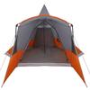 Teepee Tent for 8 Persons Gray and Orange 720 x 465 x 295 cm