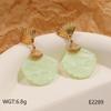 European and American Summer Beach Style Colorful Shell Earrings in High-grade Stainless Steel