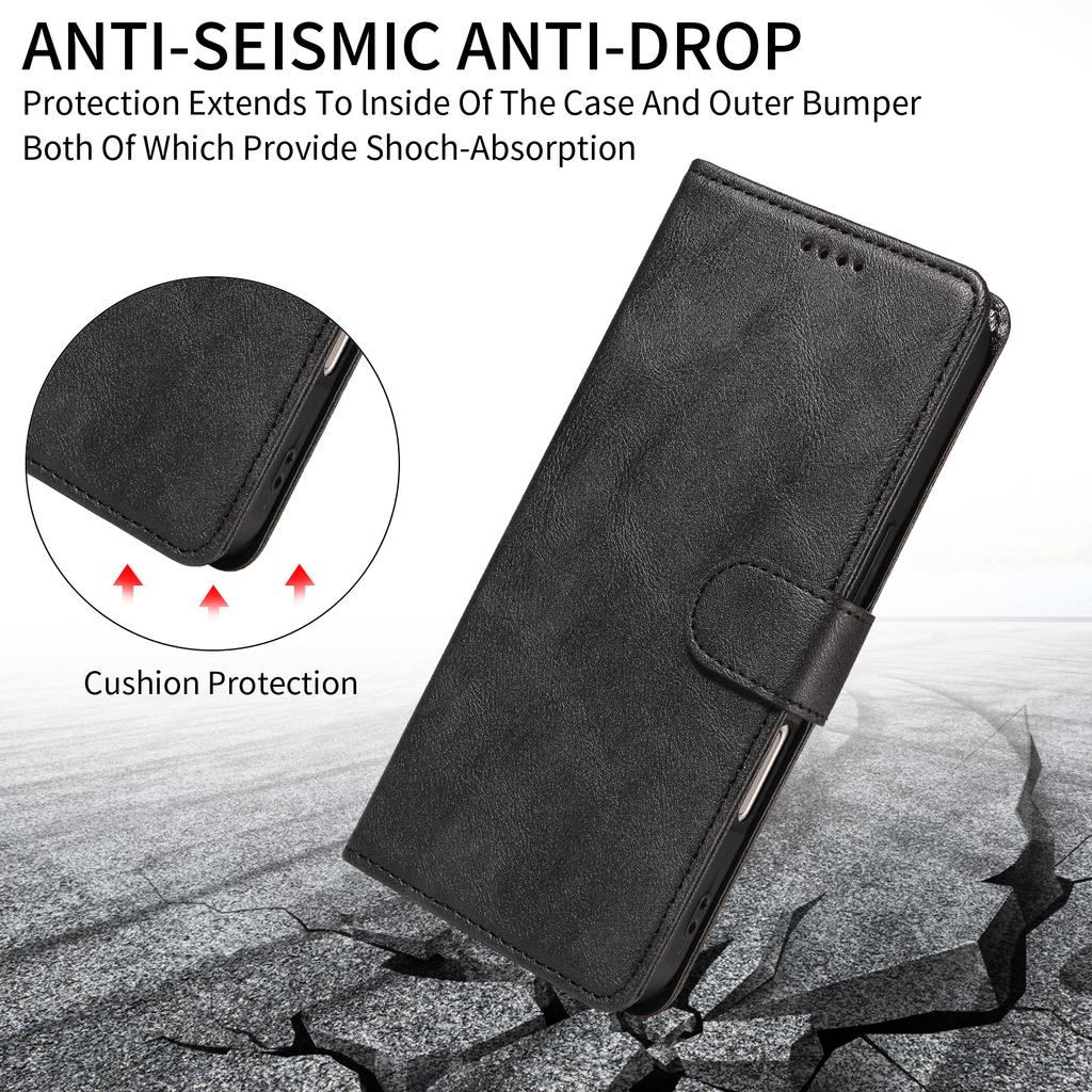 Cowhide Pattern Leather Phone Case for Samsung Galaxy S26 Ultra S25 Edge S24 Plus S23 Fe S22 S21 S20 Card Holder Flip Cover