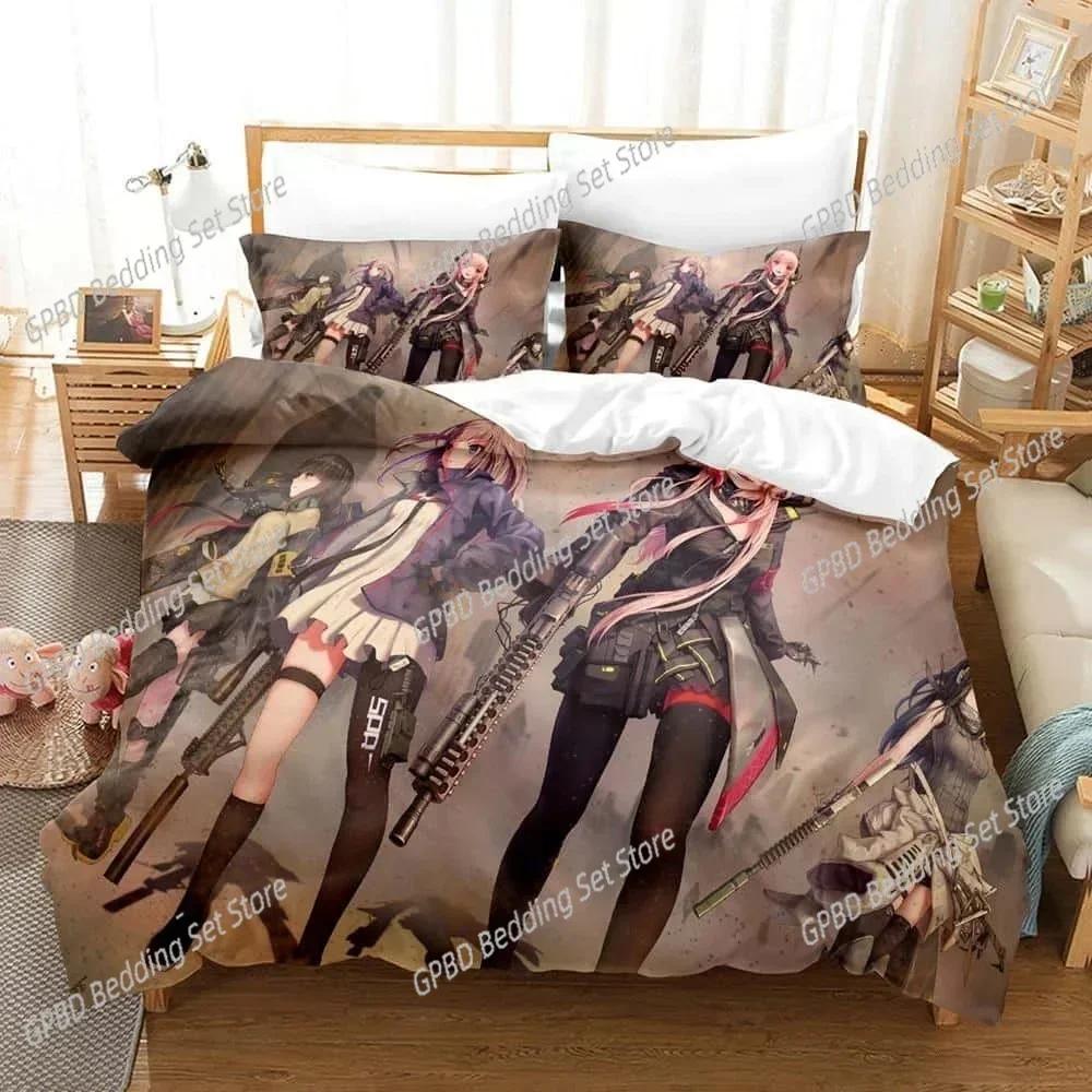 Luxury New 3D Print  Game Girls' Frontline Bedding Set Single Twin Full Queen King Size Bed Set  Bedroom Duvet cover Sets