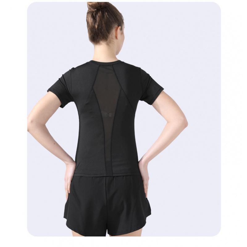 Women's Quick-Dry Yoga & Running Set - Loose, Slimming, Breathable, Short Sleeve Summer Fitness Apparel