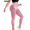 CZGUKE Women's Seamless Knitted Tight Pants with High Elasticity High Waist Fitness Training Fast Drying Breathable yoga Pants