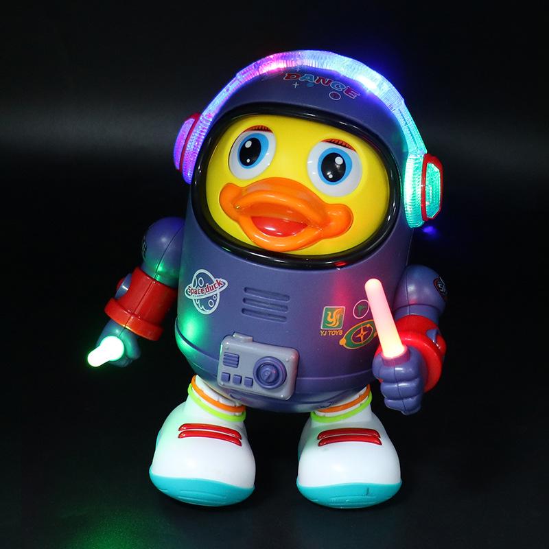 Electric Dancing & Singing Space Duck Toy with Music & Lights for Kids