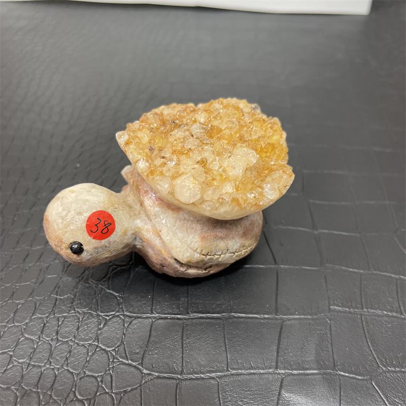 Natural Crystal Cluster Turtle Citrine cluster Turtles For Decoration