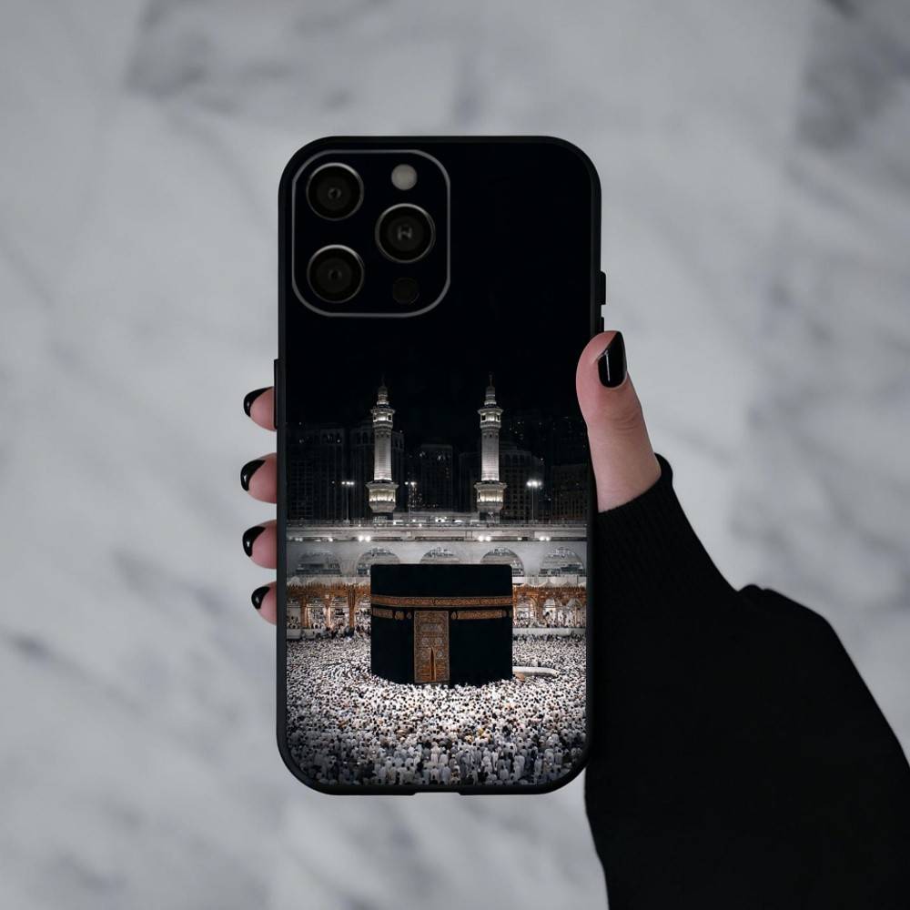 M-Moslem and K-kaaba  Phone Case Silicone Soft For IPhone 17pro 16 15 14 13 12 11 X XR Plus Pro Max Plus