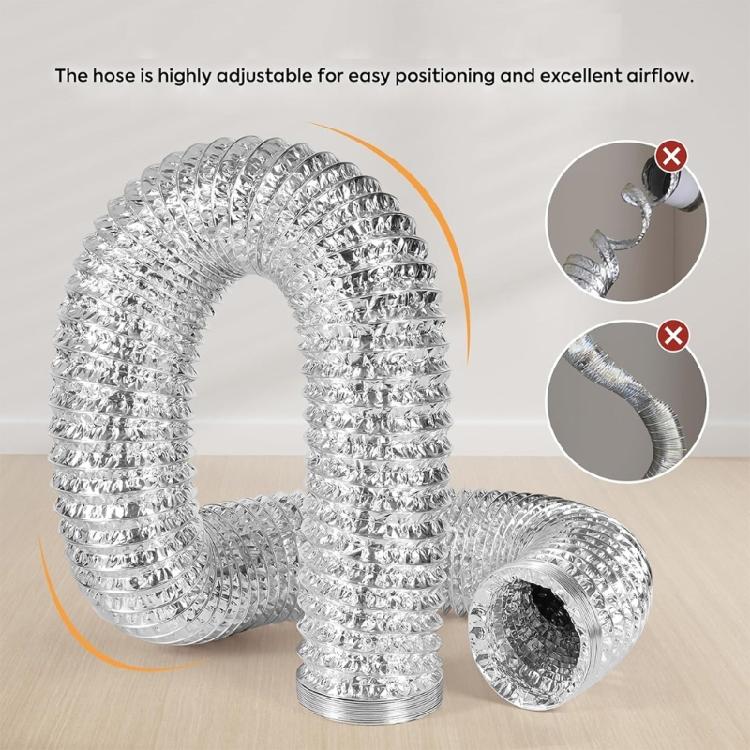 Duct Hose Dryer Vent Hose 90 Degree Dryer Vent Elbow Aluminum Flexible Duct for Heating Cooling Ventilation and Exhaust