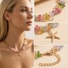 Bohemian Colorful Natural Crushed Stone Choker for Women Creative Crystal Beaded Starfish Pendant Necklace Beach Jewelry Gift