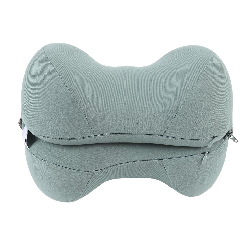 Knee Pillow for Side Sleepers Sleeping with Strap Slow Rebound Soft Memory Foam Matcha Green