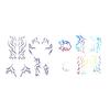 Temporary Tattoo Stickers Waterproof Body Art Long-lasting Cosplay Tattoos Stickers for Parties Festivals Concerts Role Playing Props