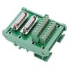 DB15-M6 Double Female  DIN Rail Mount Interface Module Terminal Block Board Connector