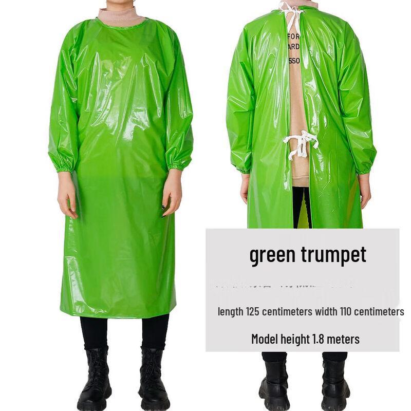 Waterproof Oil-Proof Long-Sleeve Work Apron