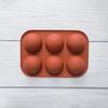 Half Sphere Silicone Chocolate Mold 6 Hole Non-Stick Food Grade Mould for Hot Cocoa Bomb Home Baking Dessert DIY