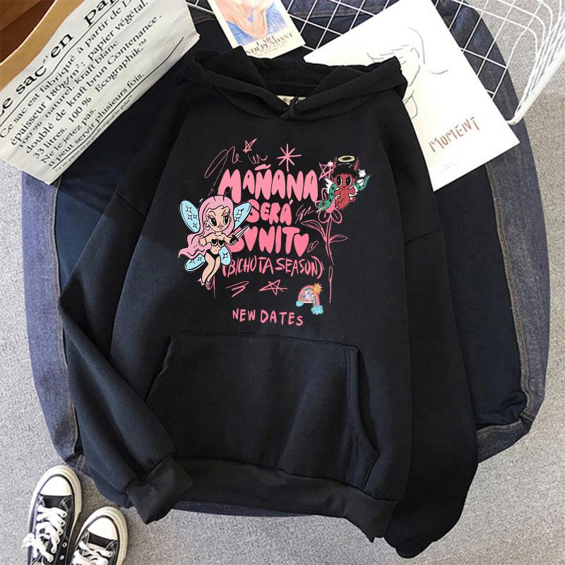 90s Y2k Sweatshirt Woman Hoodie Manana Sera Bonito Bichota Karol G Hoodies Women GraphicTrendy Clothing Streetwear