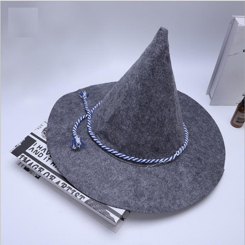 Halloween Party Unifarbene Unisex Mode Neuer Zaubererhut Halloween Geschenk Filz Weihnachtsmütze Schirmmütze One Size