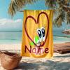 Custom Name Ultra-Soft Beach Towel with Zig & Sharko Theme,Ideal for Pool - Camping, Diving - Perfect Travel Essential, Vibrant Beach Towel.