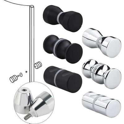 Beschläge aus Aluminiumlegierung: Doppelseitiger Küchen- und Duschtürgriff, Schrankgriff, Kleiderschrankgriff, Glastürknopf