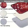 Christmas Kitchen Mats Entrance Doormat Decor Winter Xmas Hallway Balcony Rugs Bath Non-slip Foot Pad Christmas Decorations
