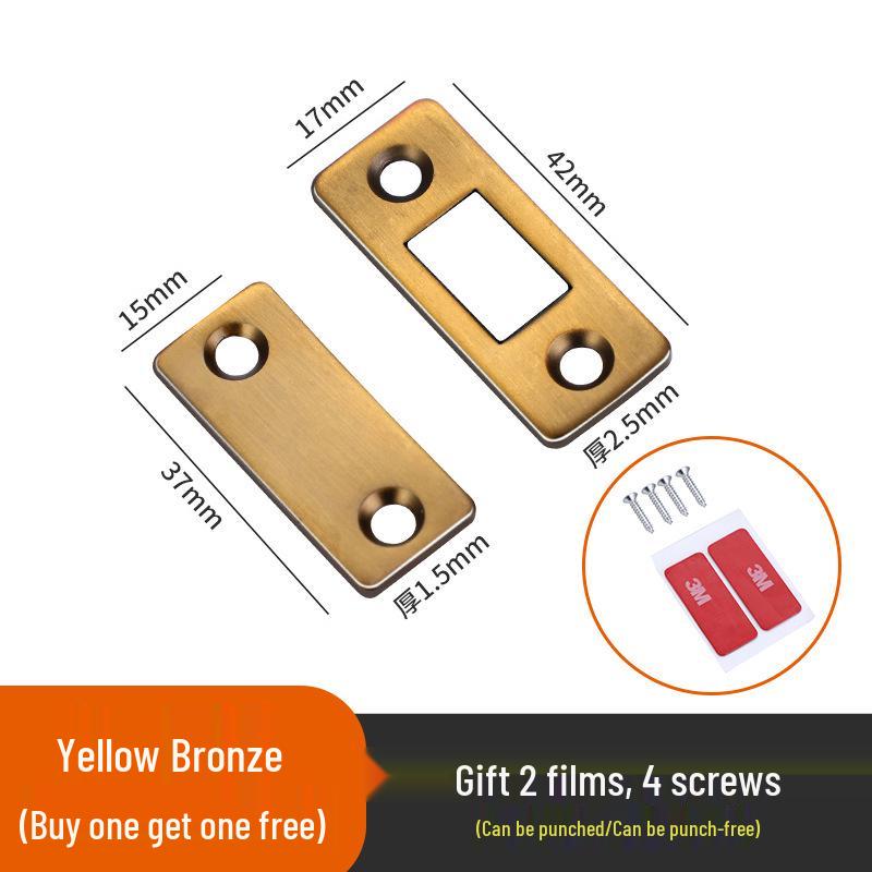 L-Shaped Magnetic Door Stopper: Invisible, Punch-Free, Thin Sheet for Sliding Doors, Drawers, and Cabinets.