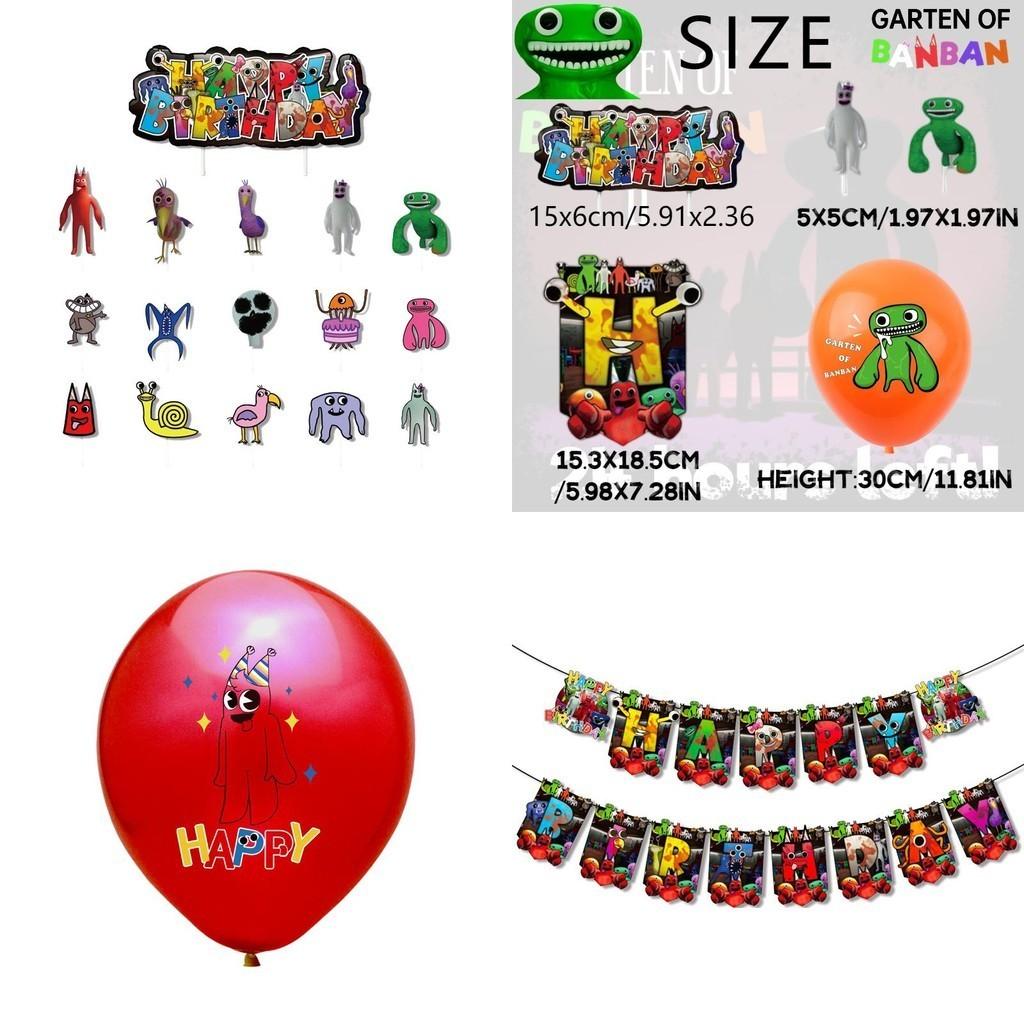 Set de Decorare Petrecere Aniversară Garten Of Banban Cu Banner cu Balon și Baloane Inserate