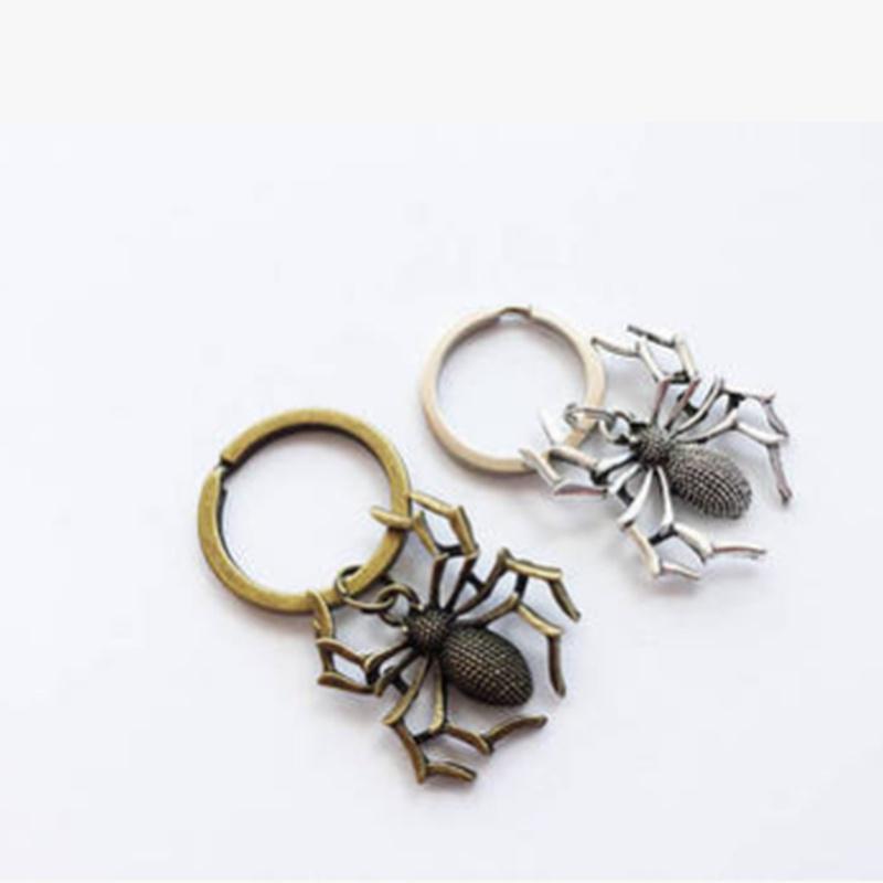 

Жах павук творчий кулон ключ застібка Хеллоуїн опора іграшки античний срібного кольору