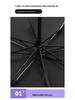 Water-Activated Blooming Dual-Use Black Glue Anti-UV Folding Sun Umbrella