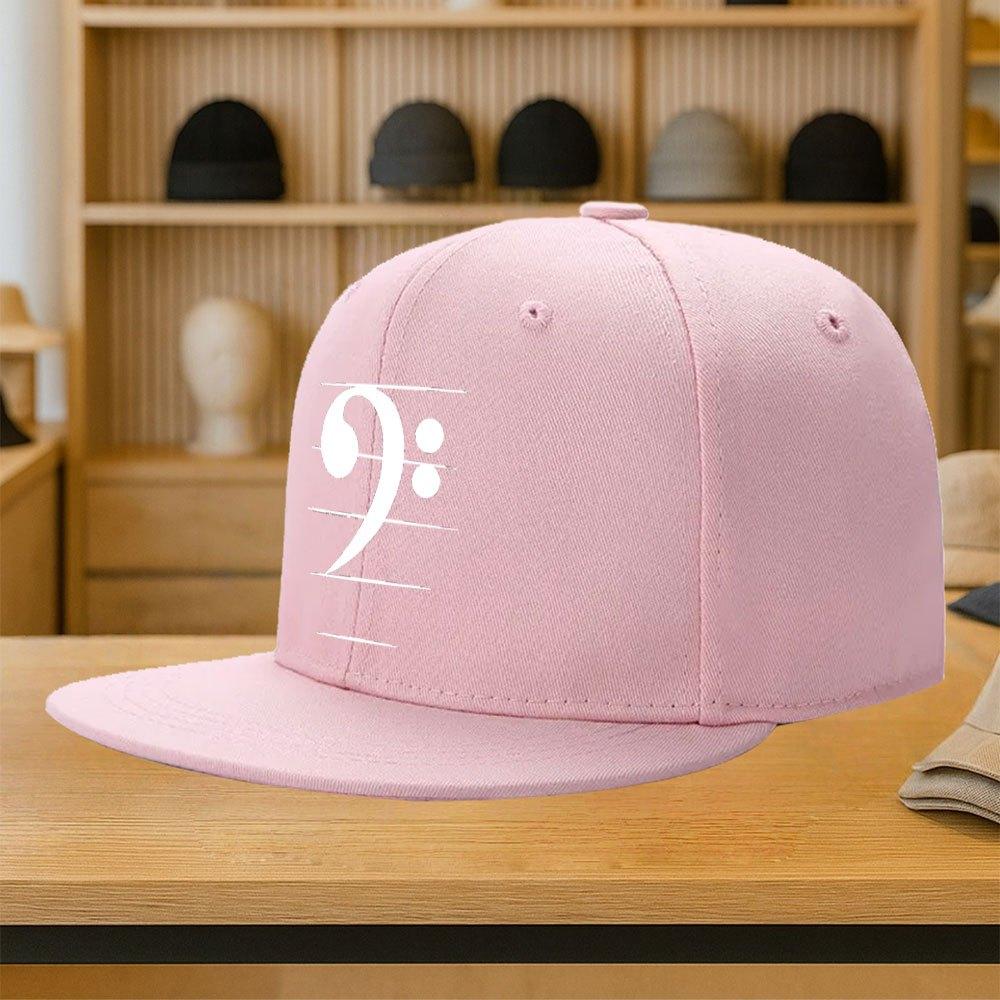 

Полиэстеровая бейсболка с принтом нотного стана и басовым ключом, регулируемая, унисекс, повседневная, уличная, летняя шляпа One Size