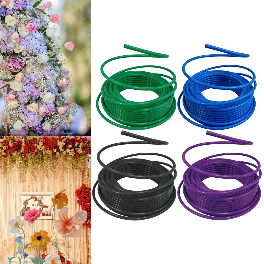 Versatile PVC Floral Rod Artificial Flower Arrangement Support Tube Florist Wire for Event DIY Decorations