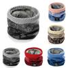 Autumn and Winter Men and Women's Warm and All-matching Velvet and Thick Windproof Knitted Collar