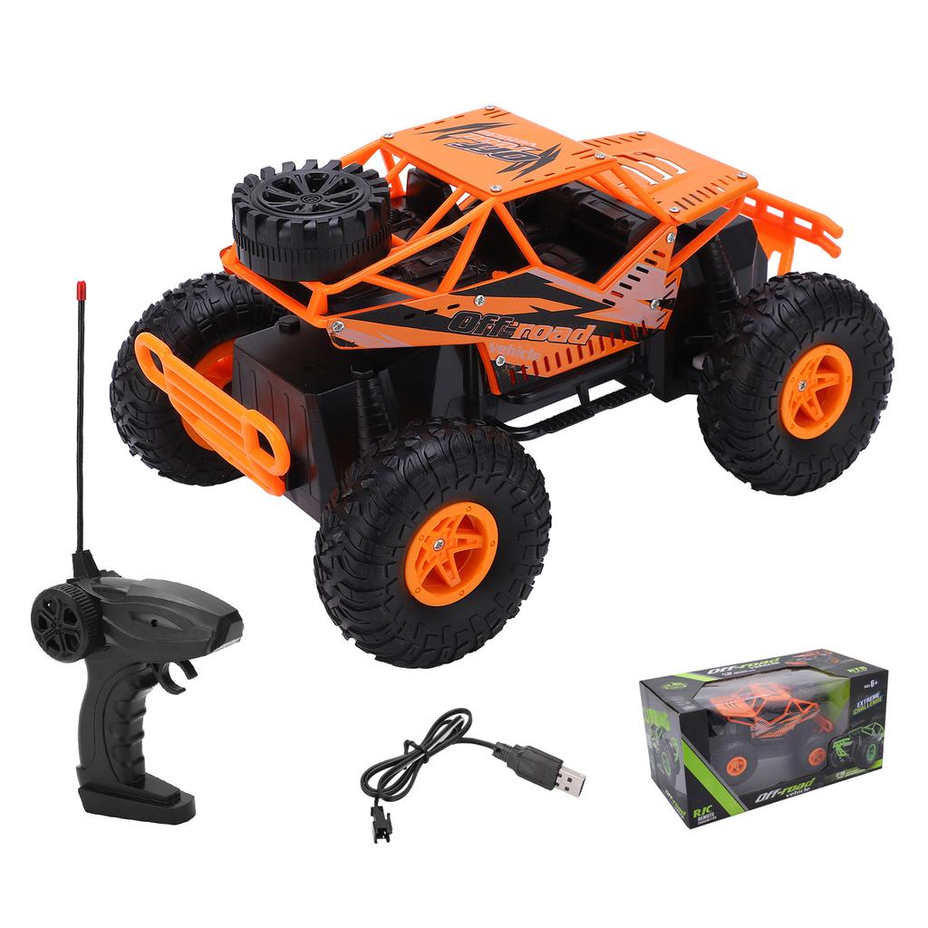 2.4G 1:16 Alloy Climlbing Car Remote Control OffLoad Model Car Children Electric Car Toy(Orange )