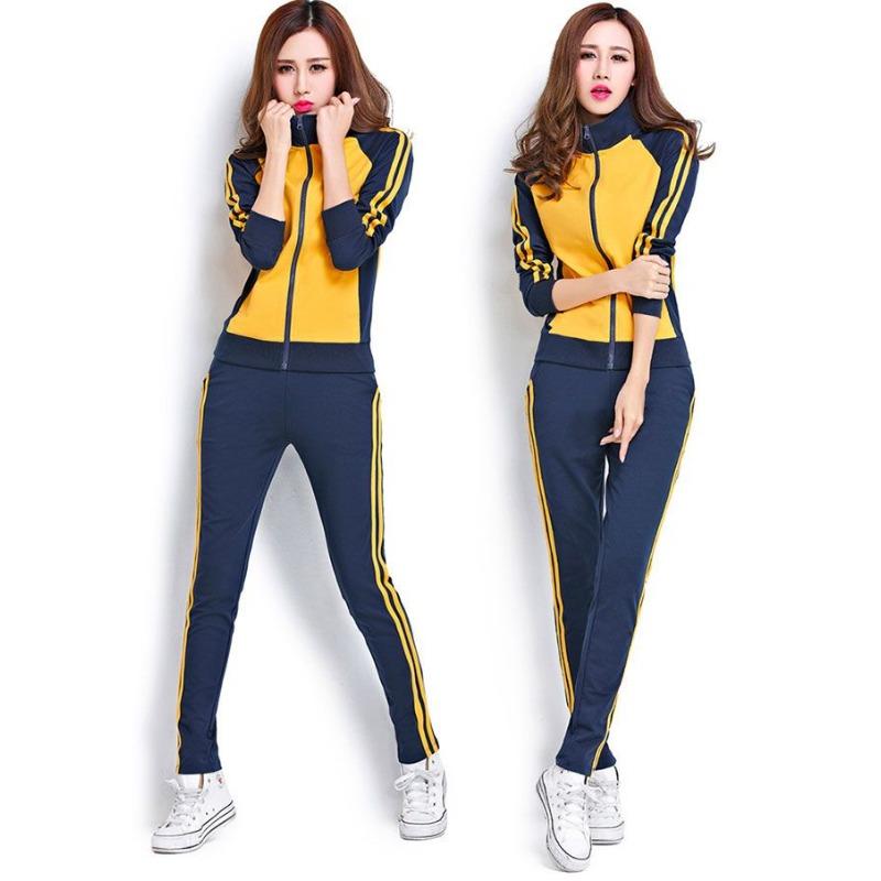 Premium Women Sportswear Set Spring Autumn Casual Running Outfit Korean Style Loose Fit Two Piece Fashionable