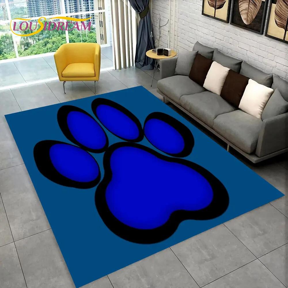 Domácí mazlíčci Footprint Sole Series 3D Area Koberec Velký,Koberec do obývacího pokoje Ložnice Pohovka Rohožka Dekorace,dětská protiskluzová podložka na podlahu