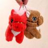 Cartoon Stuffed Animal Keyring Solid Color Zodiac Pony Figurine  Year of Horse