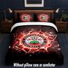Southampton Fußball Design Bett Bettwäsche Set 1 Bettbezug + 2 Kissenbezüge Weich Atmungsaktiv Haushalt Bettwäsche