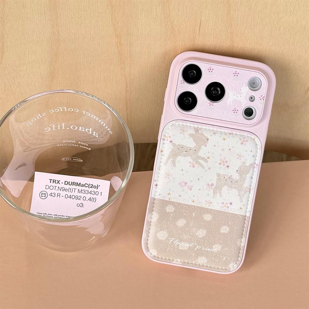 Floral Little Deer Anti-Drop Case for iPhone 15/14 & 17/16 PROMAX