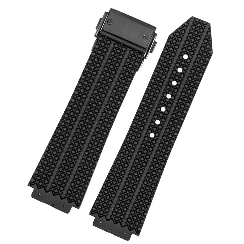 Watchband For HUBLOT BIG BANG Silicone 26mm*19mm 25mm*17mm Waterproof Men Watch Strap Chain Rubber Watch Bracelet Chain