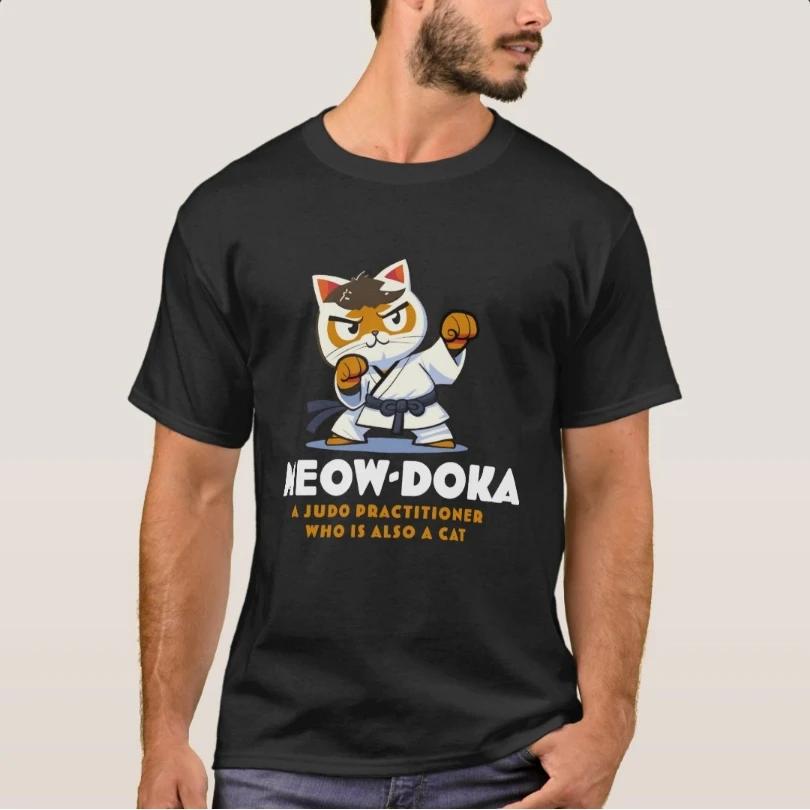 

Funny Judo Black Belt Cat TShirt 100 Cotton ONeck Short Sleeve Casual Mens Tshirt Size S3XL S