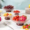 Transparent Fruit Serving Tray Large Snack Tray Modern Dry Fruit Placed Tray Salad Serving