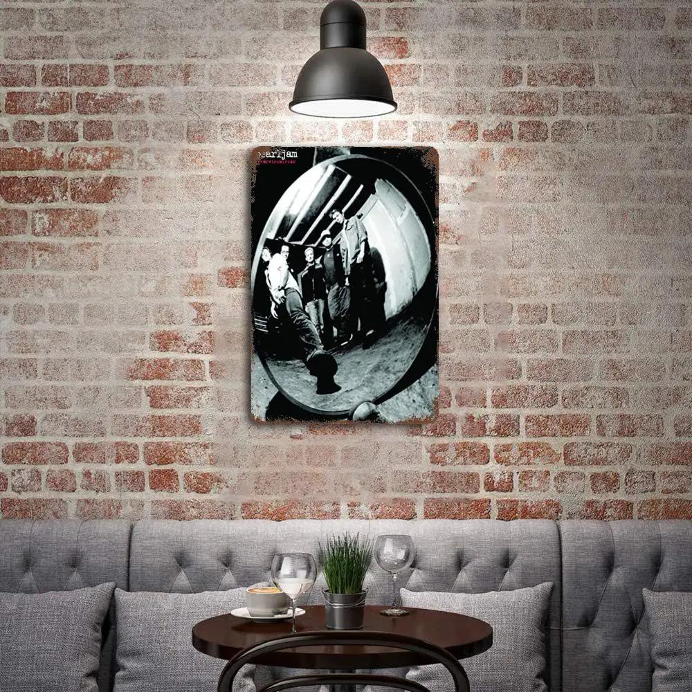 Pearl Jam Bands Metal Dekor Poster Vintage Blechschild Metallschild Dekorative Plakette für Pub Bar Man Cave Club Wanddekoration