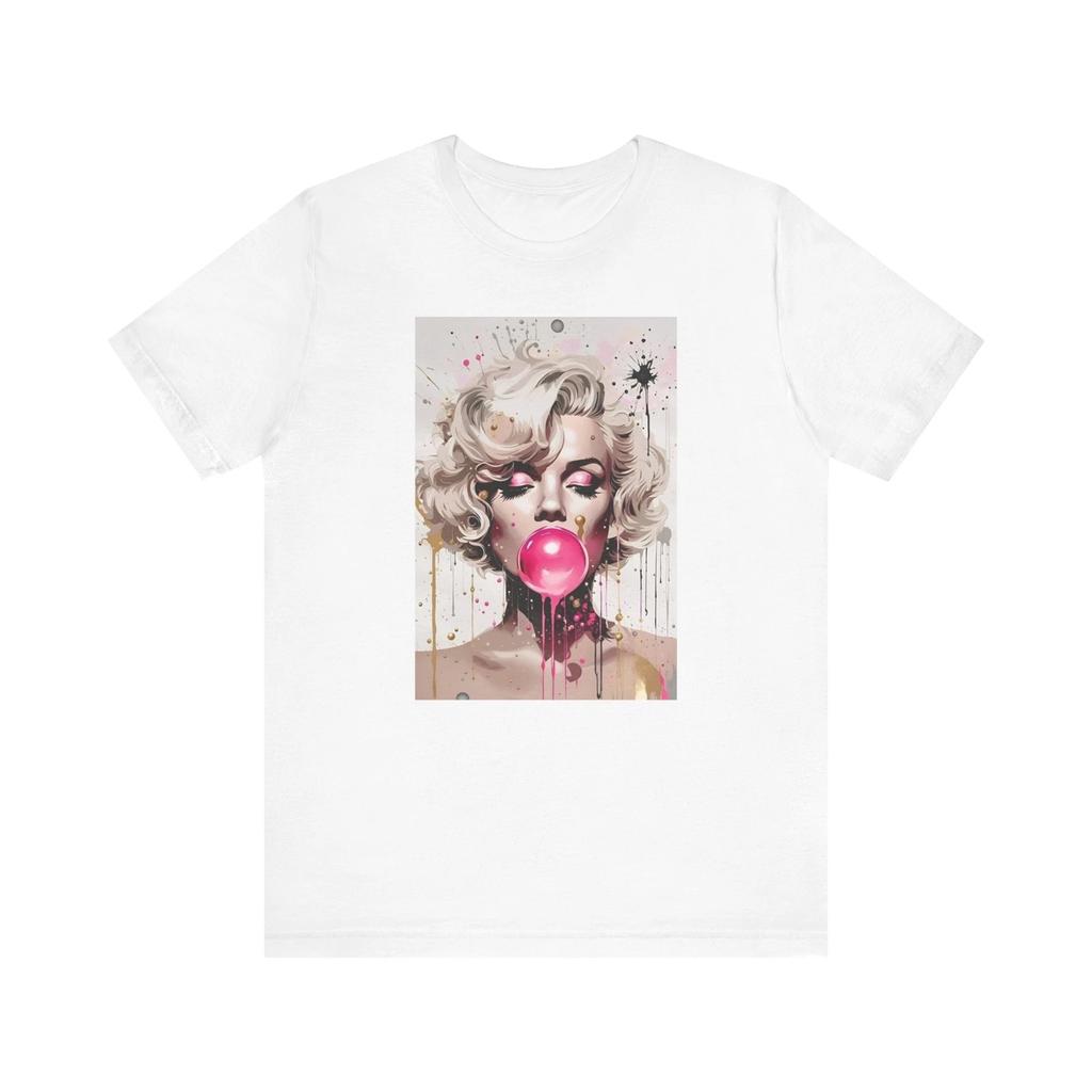 T-shirt Grafica Marilyn Monroe con Chewing-gum