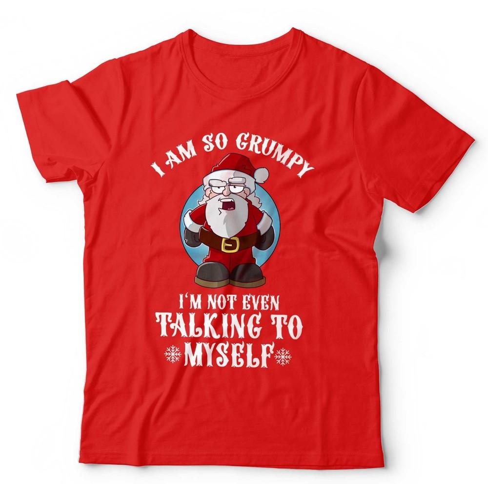 Christmas Grumpy Santa T Shirt Unisex and Kids Funny Festive Xmas Holiday Party
